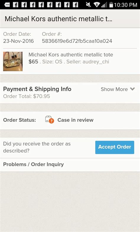 michael kors order status